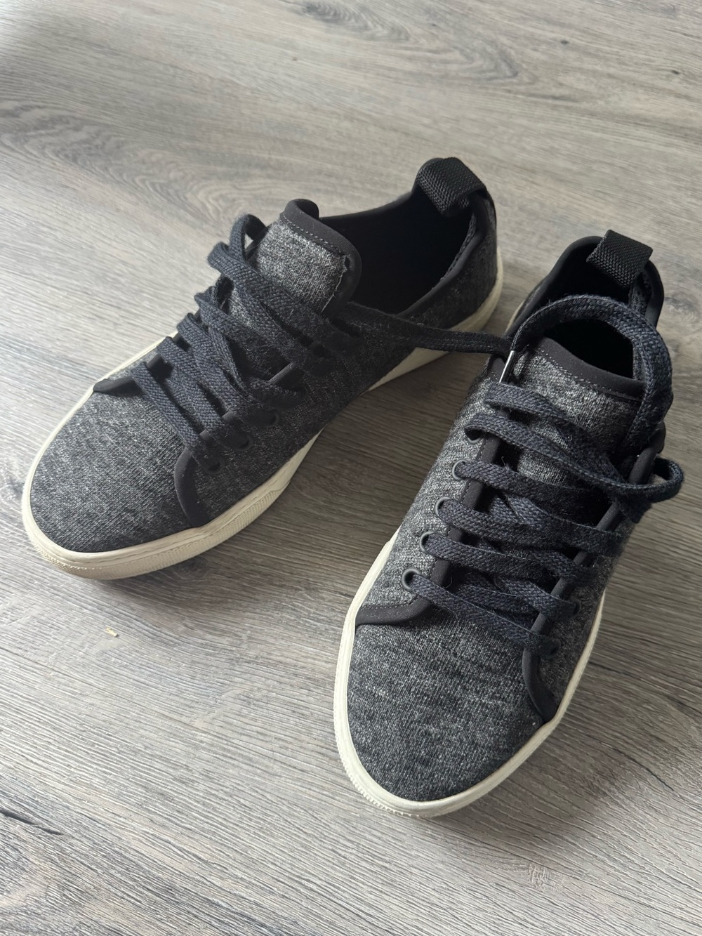 James Perse Wool Platform Sneakers